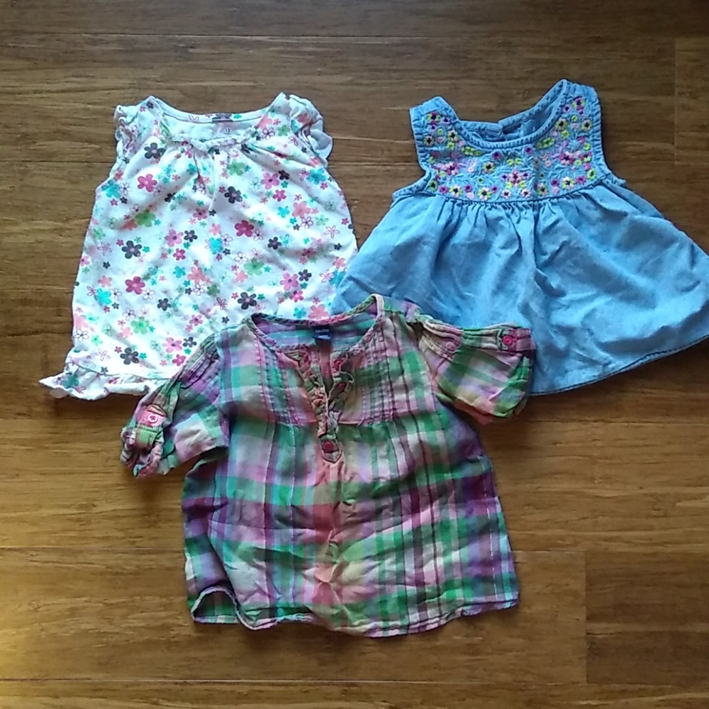 Bundle of 3, 12-18 month baby summer tops